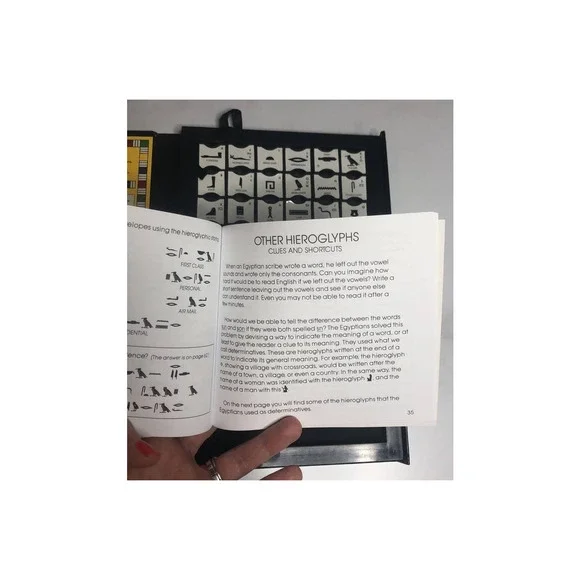 Metropolitan Museum of Art Hieroglyphic Stamp Kit set Vintage book Egyptian gift - Picture 8 of 16